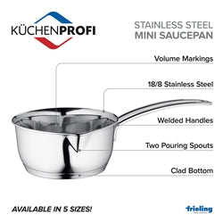 Stainless Steel Induction Saucepan - 1 QT