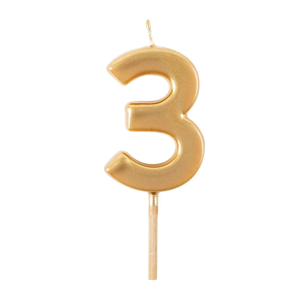 Caspari Birthday Candle Number Gold