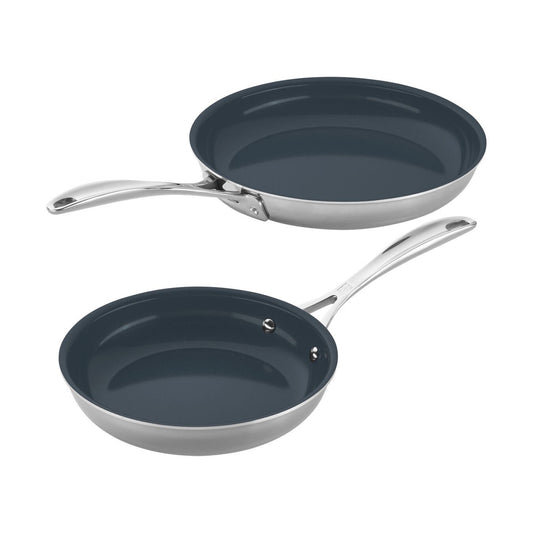 Zwilling Clad CFX Ceramic Fry Pan, 8" and 10"