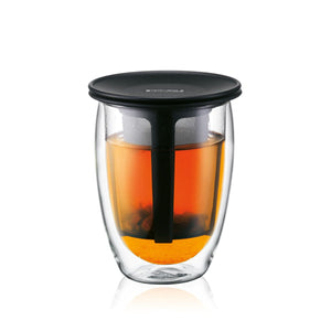 Bodum Tea For One Tea Cup Infuser Double Wall Glass