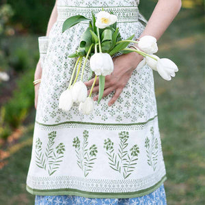 
            
                Load image into Gallery viewer, Pomegranate Phlox Green Apron
            
        