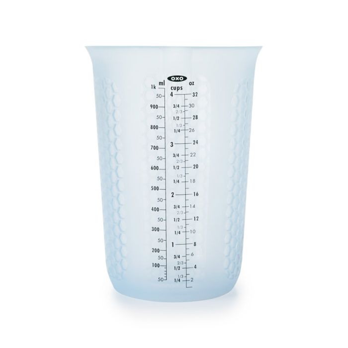 OXO Squeeze & Pour Silicone Measuring Cup, 4 cup