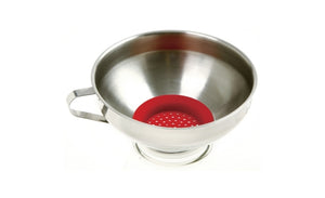 Wide Funnel w/Silicone Strainer