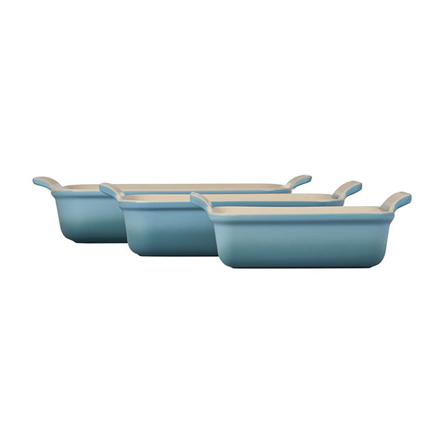 Le Creuset Heritage Rectangular Dishes, Set of 3