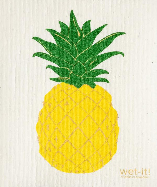 Wet it Pineapple Swedish Dishcloth