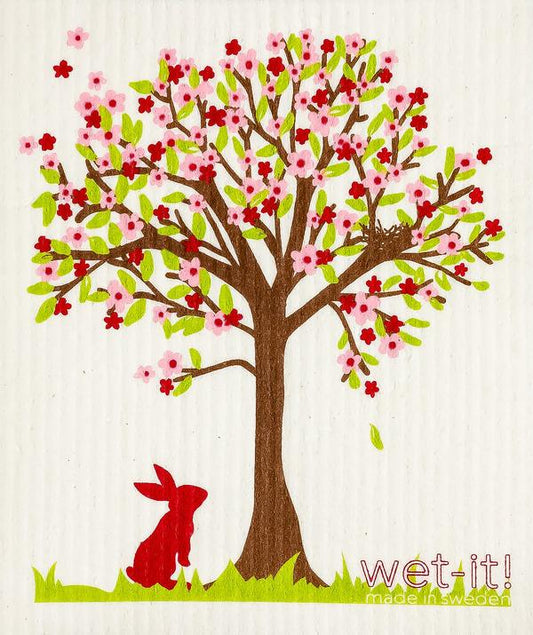 Wet it Spring Tree Swedish Dishcloth