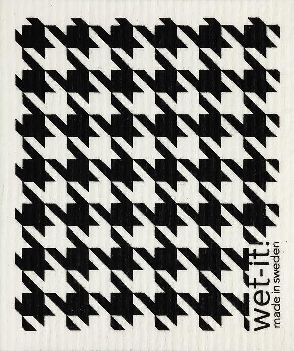 Wet it Houndstooth Swedish Dishcloth