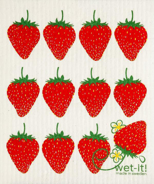 Wet-it! - Strawberry Dishcloth