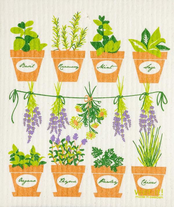 Wet-it! Herbs Swedish Dishcloth